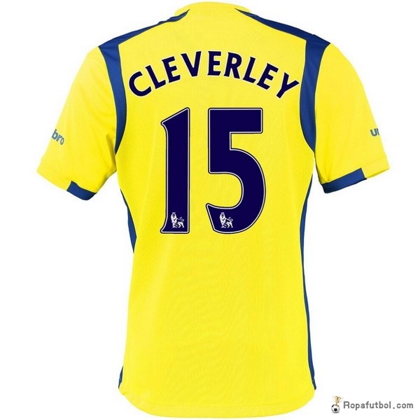 Camiseta Everton Replica Tercera Ropa Cleverley 2016/17 Amarillo